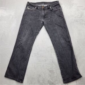 Diesel Men's Dark Gray Straight Jeans